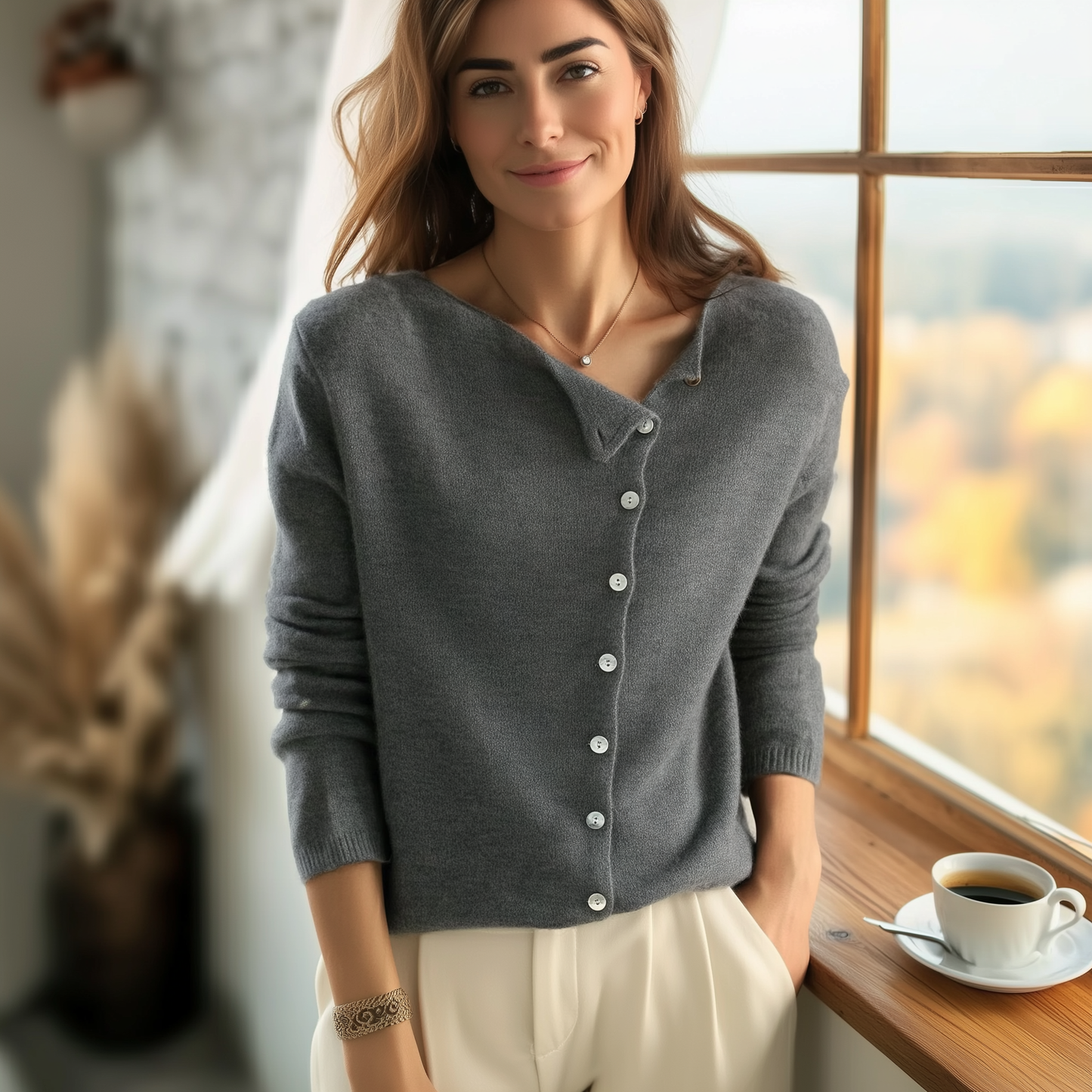 Velia™ - Cardigan Donna Effetto Cashmire